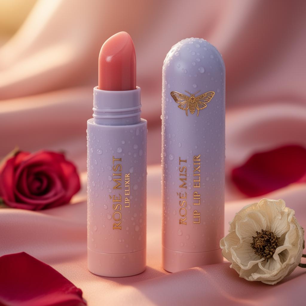 Rosé Mist Lip Elixir — Lumin Noir luxury skincare